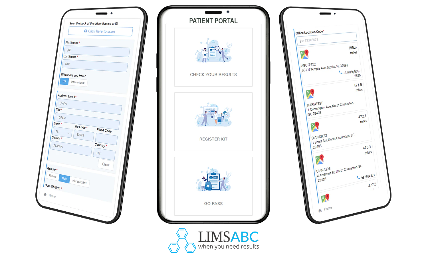 screenshot of LIMSABC