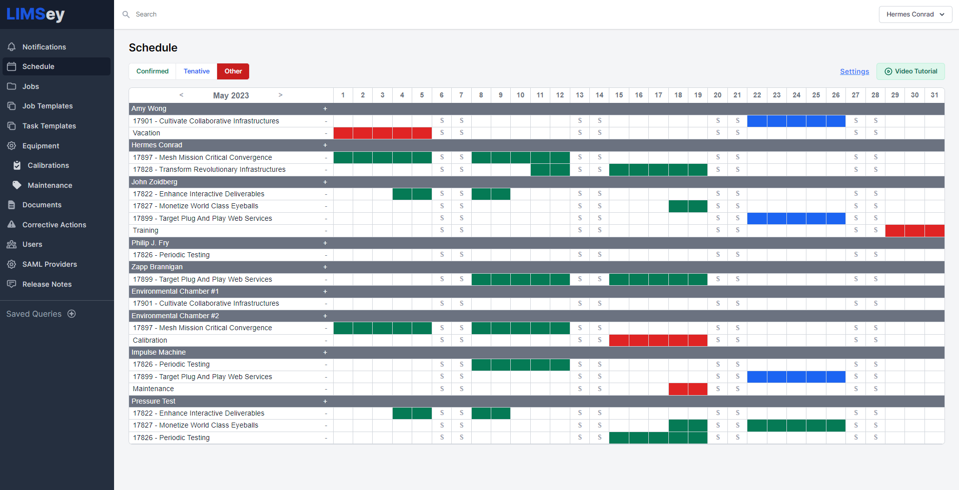 screenshot of LIMSey