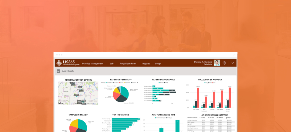 screenshot of LIS365