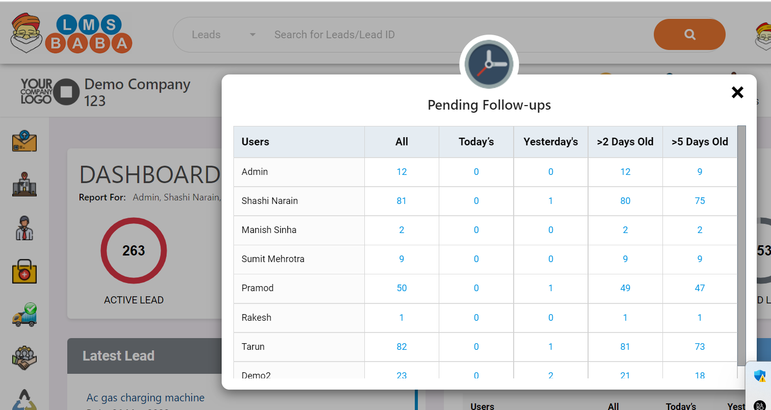 screenshot of LMSbaba