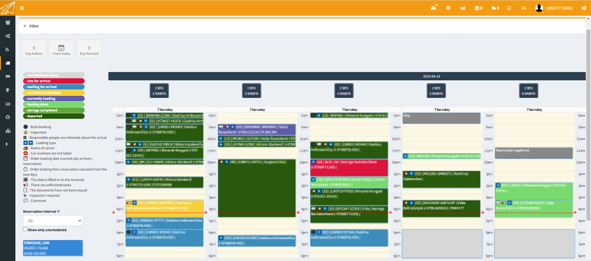 screenshot of LOGIFLY