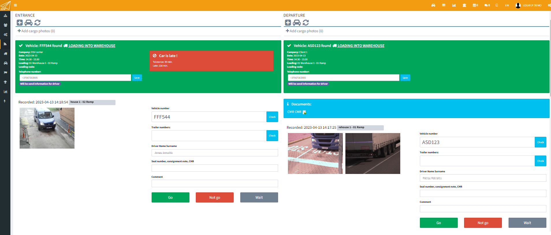 screenshot of LOGIFLY