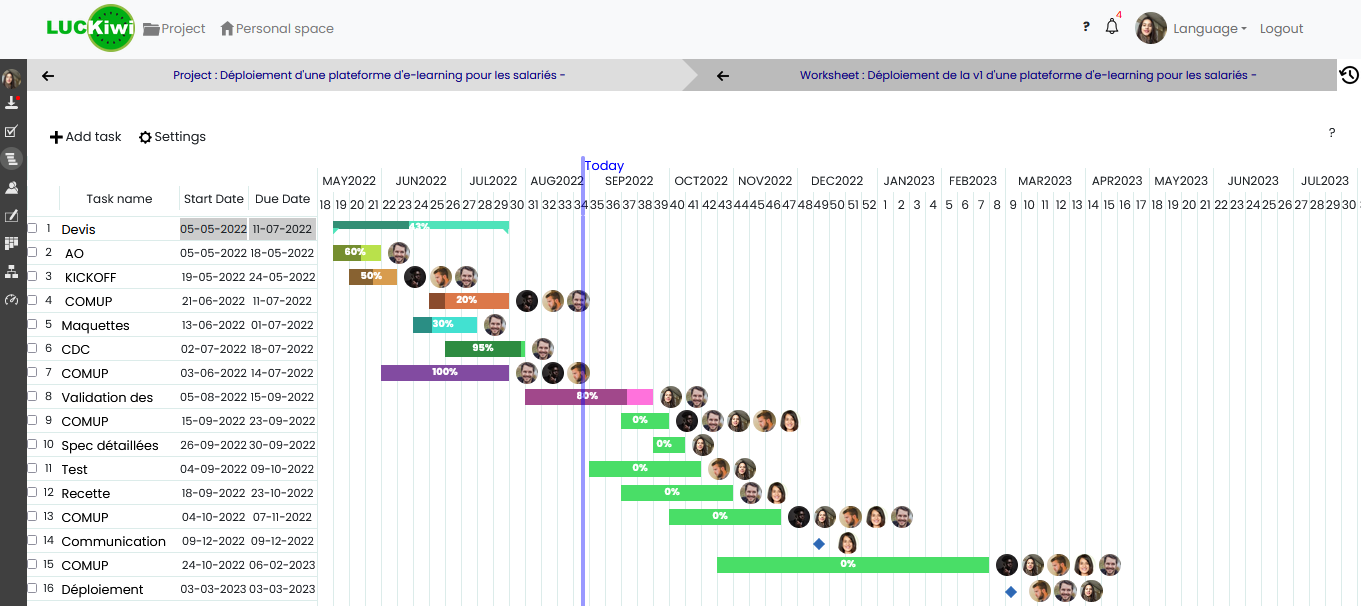 screenshot of LUCKiwi