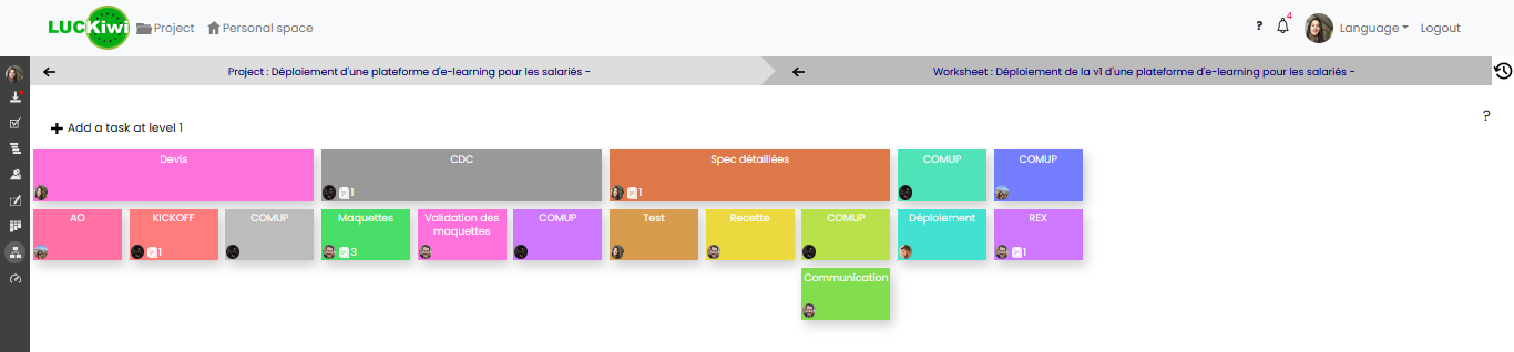 screenshot of LUCKiwi