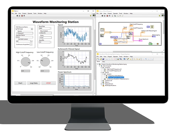 screenshot of LabVIEW
