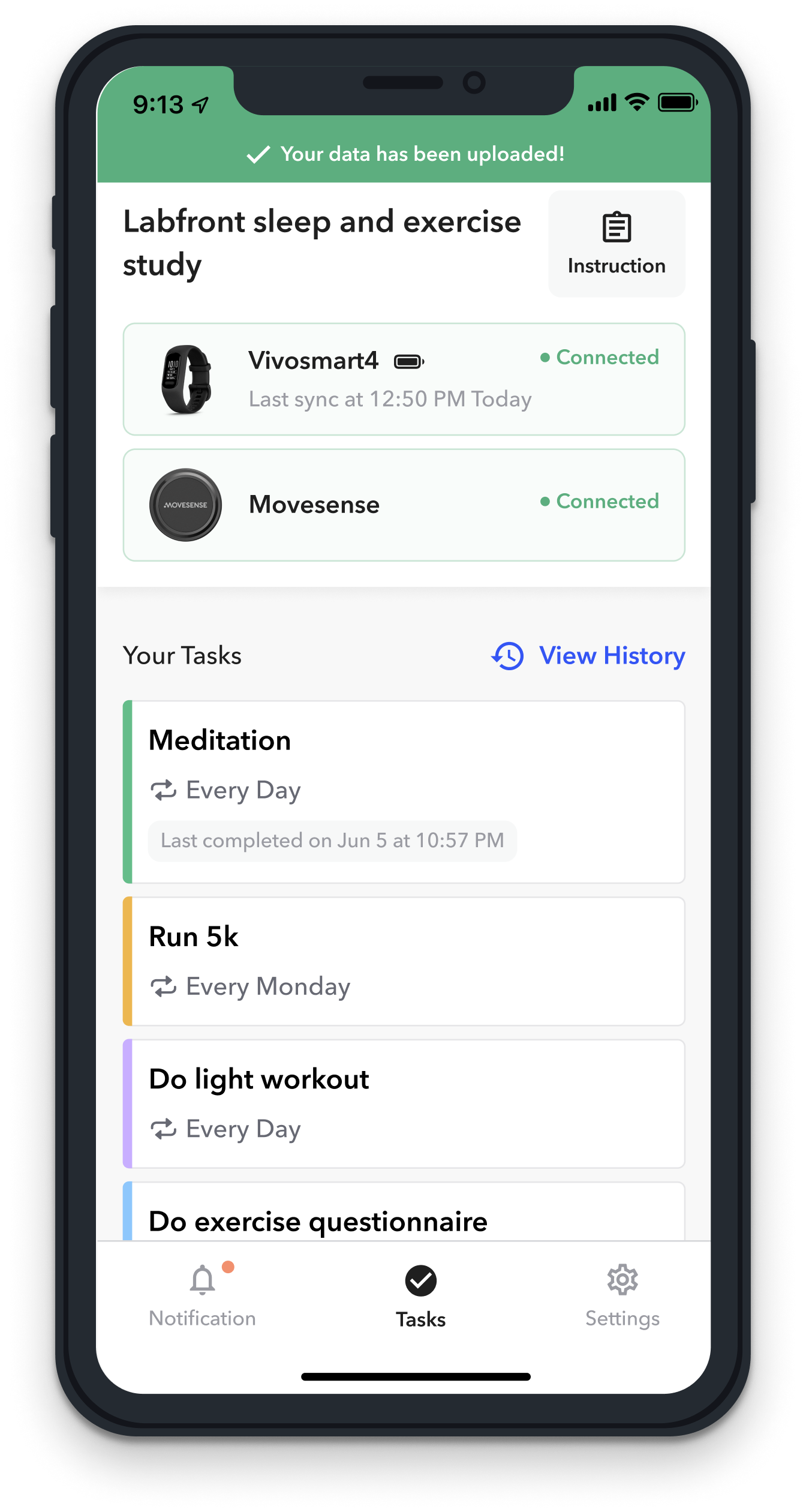 screenshot of Labfront