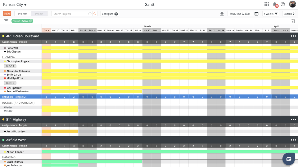 screenshot of LaborChart