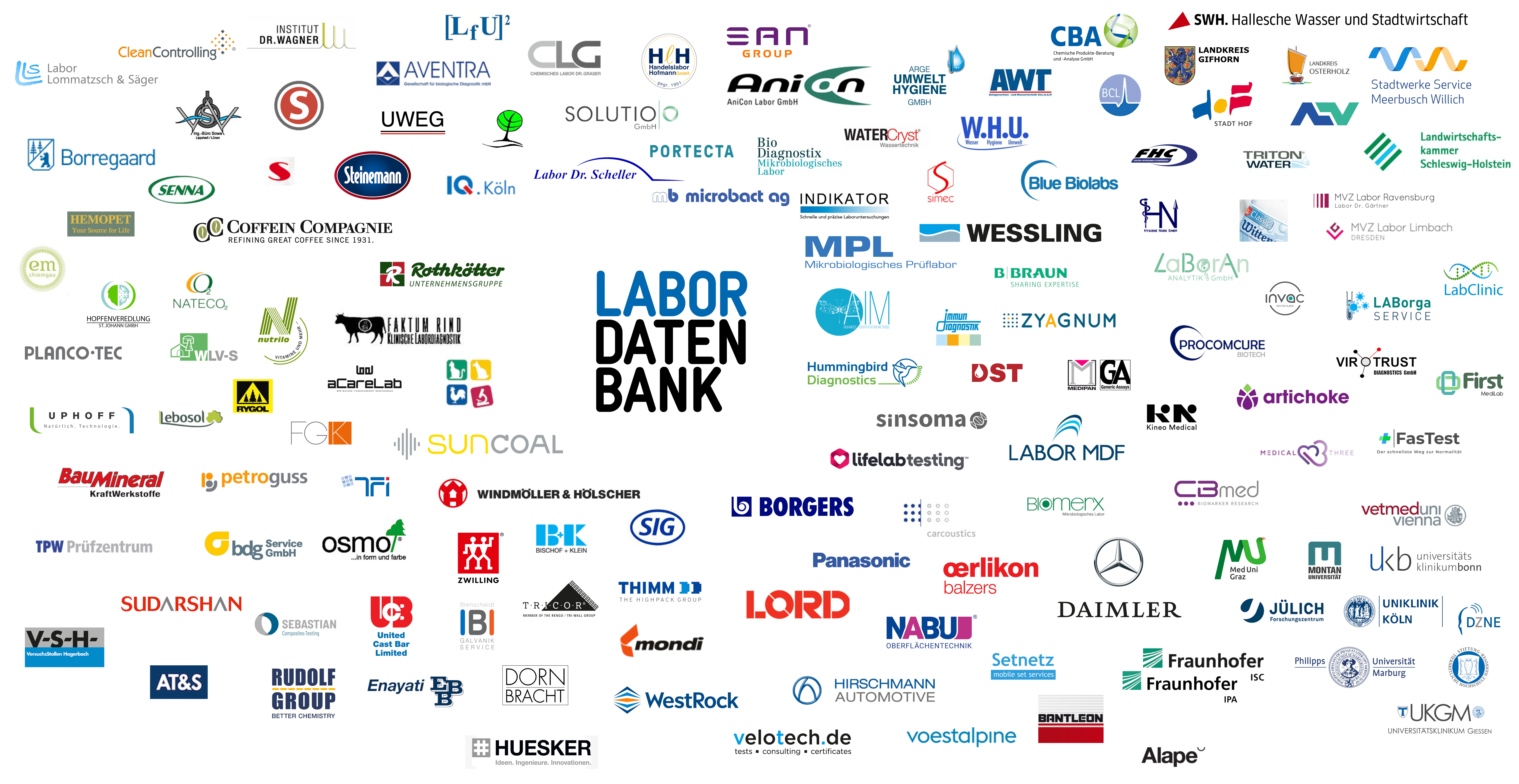 screenshot of Labordatenbank