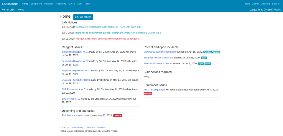 screenshot of Labosaurus