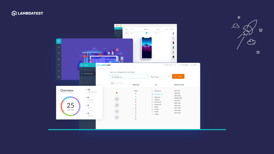 screenshot of LambdaTest