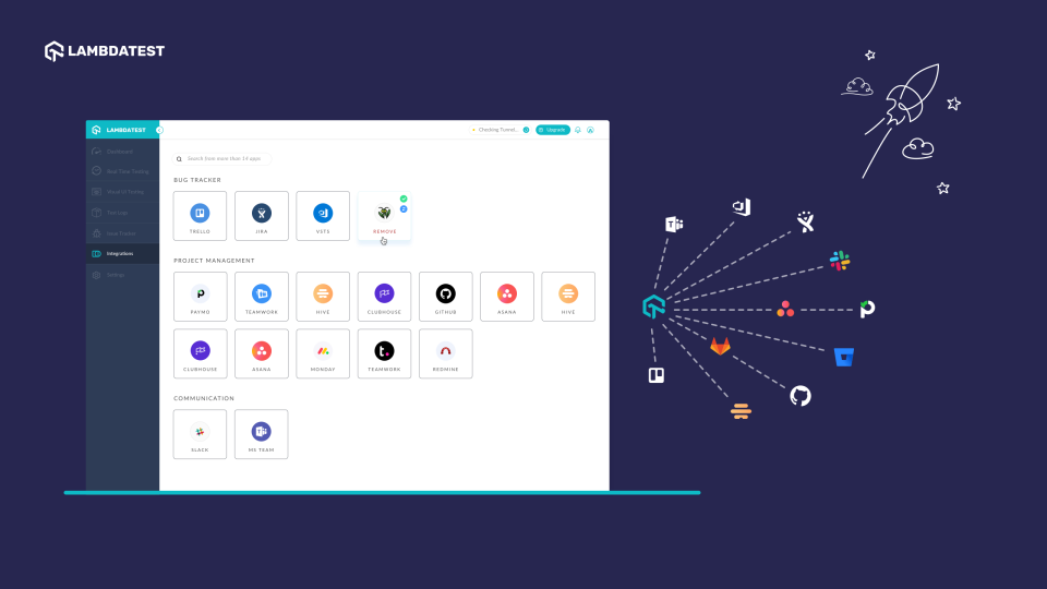 screenshot of LambdaTest