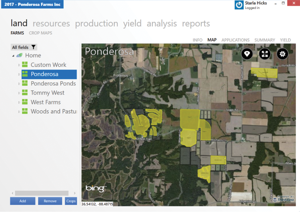 screenshot of Land.db