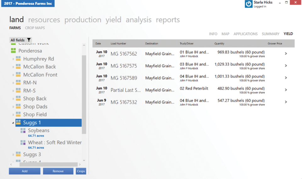 screenshot of Land.db