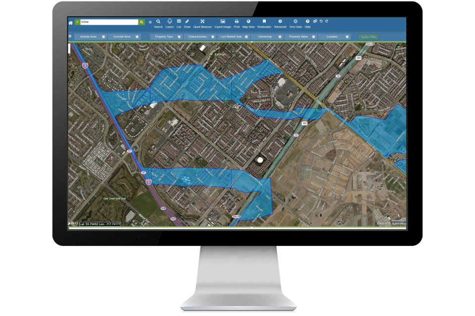screenshot of LandVision
