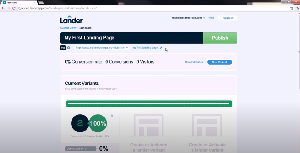 screenshot of Lander