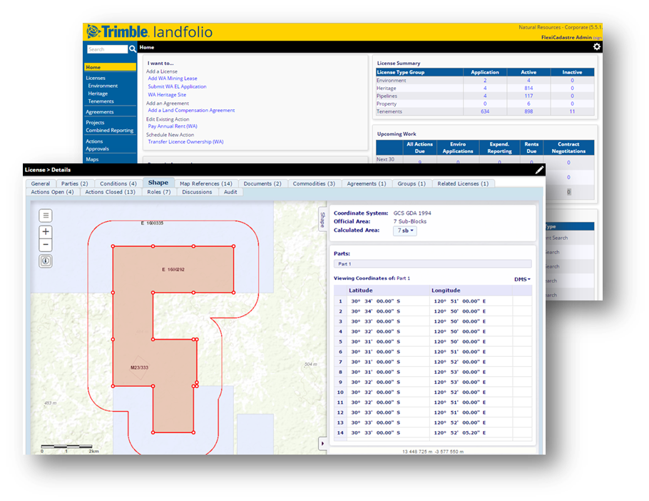 screenshot of Landfolio