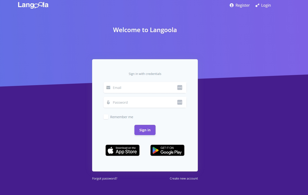 screenshot of Langoola