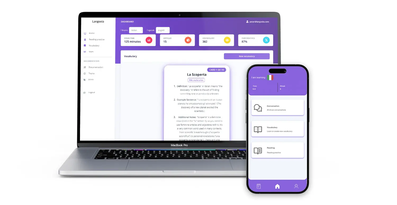 screenshot of Langoola