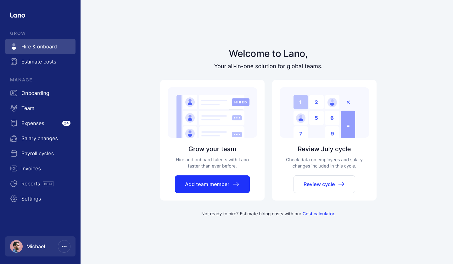 screenshot of Lano