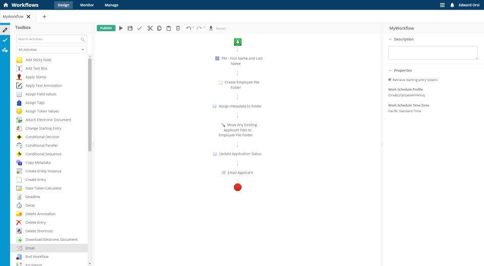 screenshot of Laserfiche