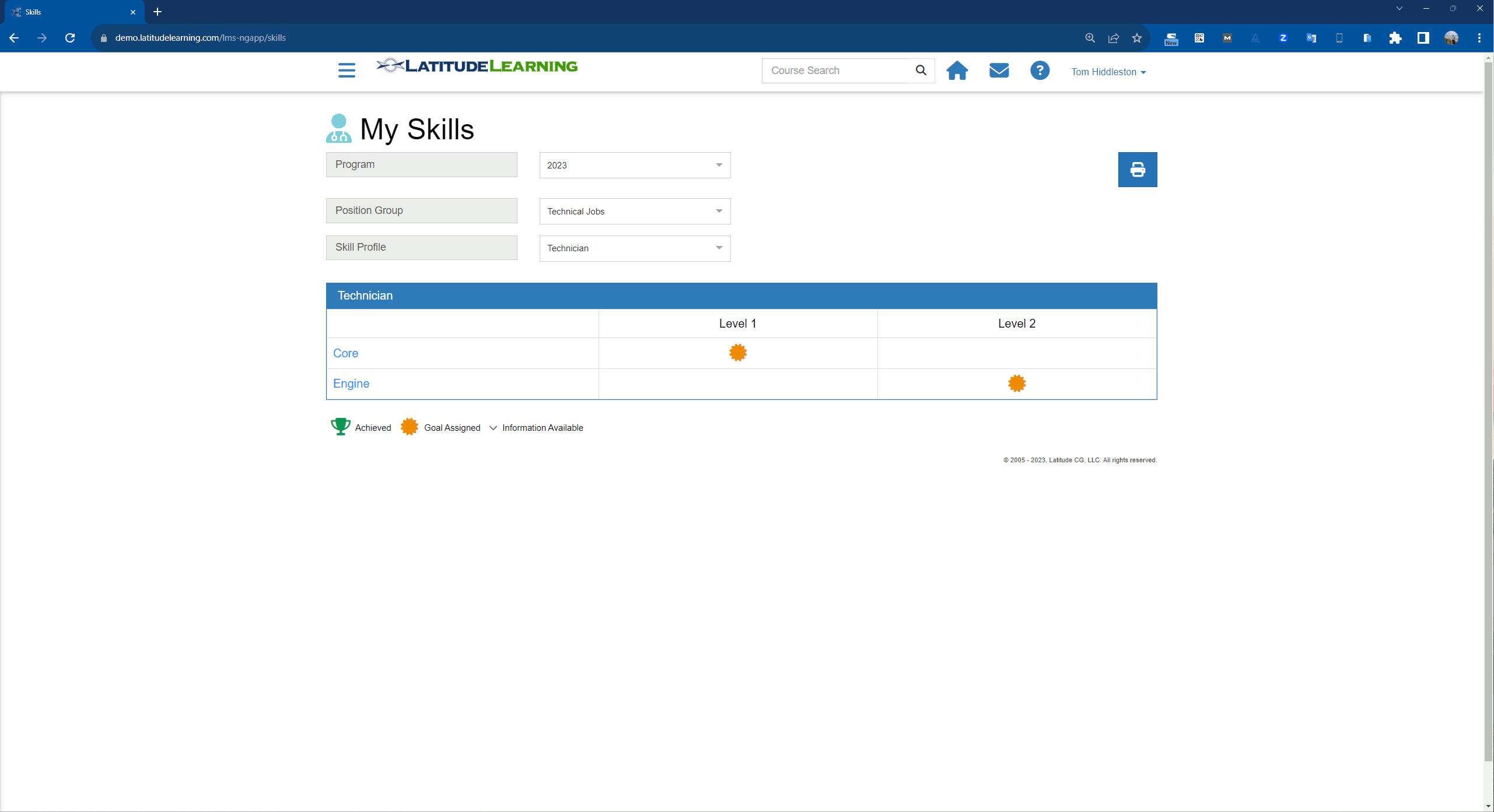 screenshot of LatitudeLearning