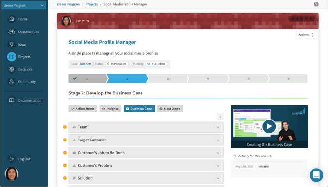 screenshot of LaunchPath