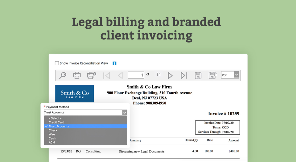 screenshot of LawBillity