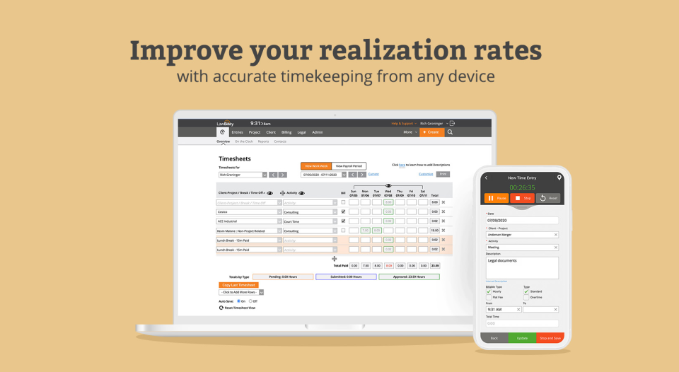 screenshot of LawBillity