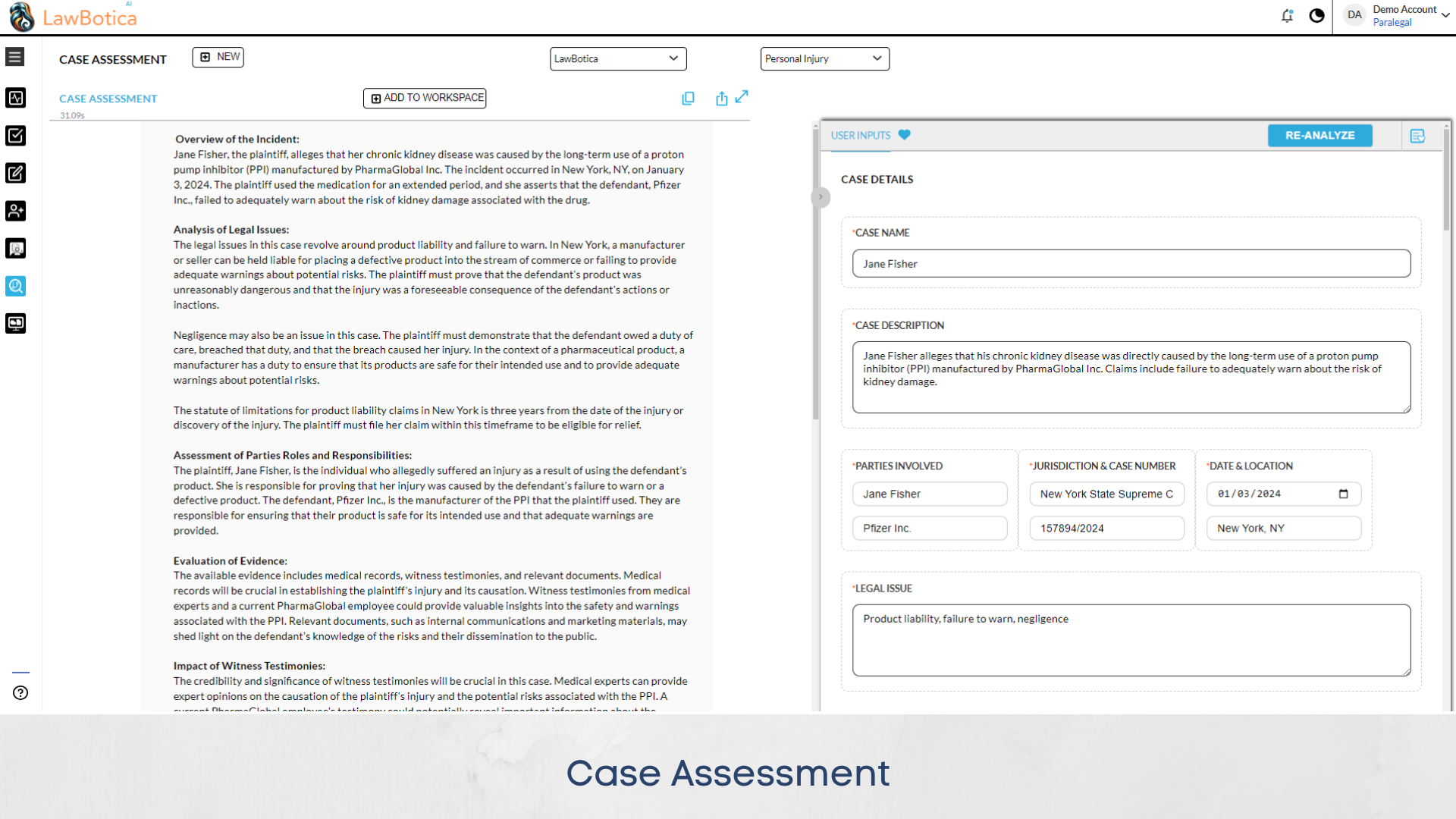 screenshot of LawBotica