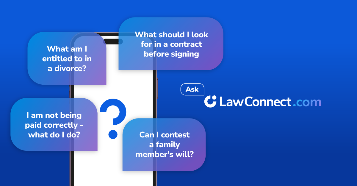 screenshot of LawConnect