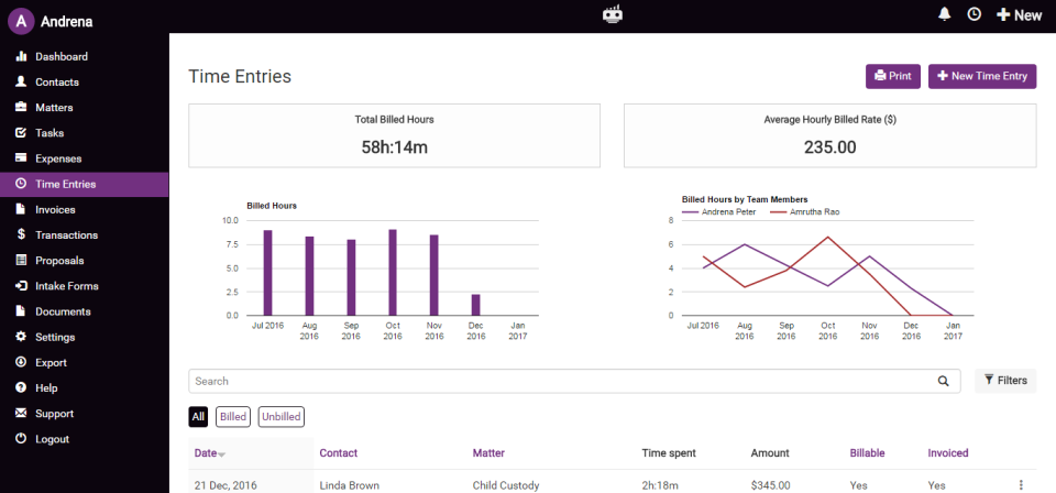 screenshot of LawGro