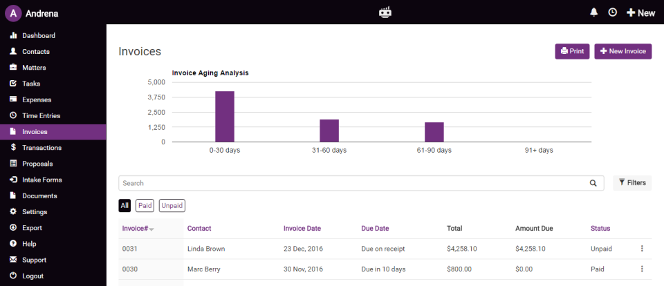 screenshot of LawGro