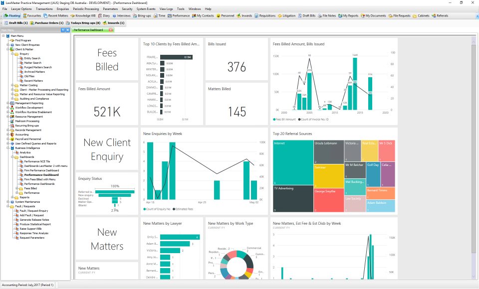 screenshot of LawMaster