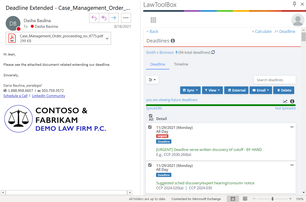 screenshot of LawToolBox
