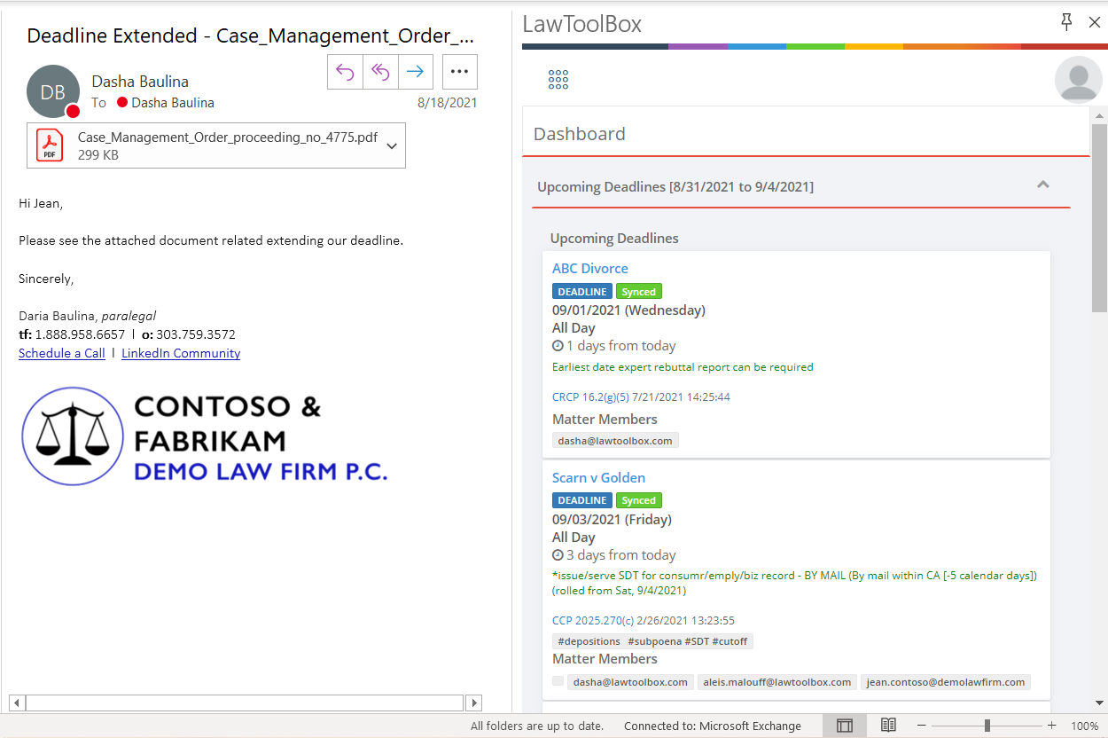 screenshot of LawToolBox