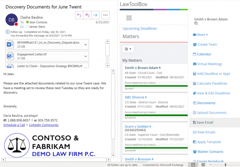 screenshot of LawToolBox