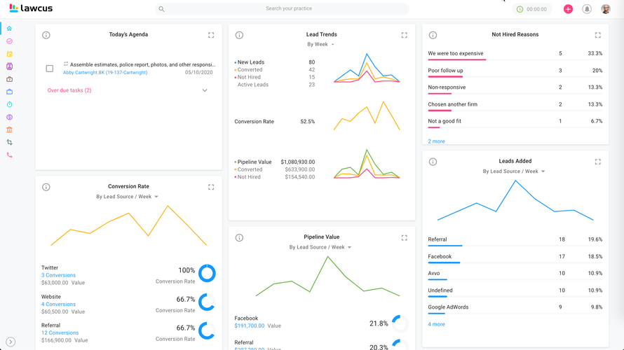 screenshot of Lawcus