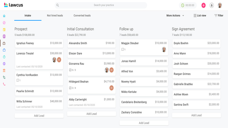 screenshot of Lawcus