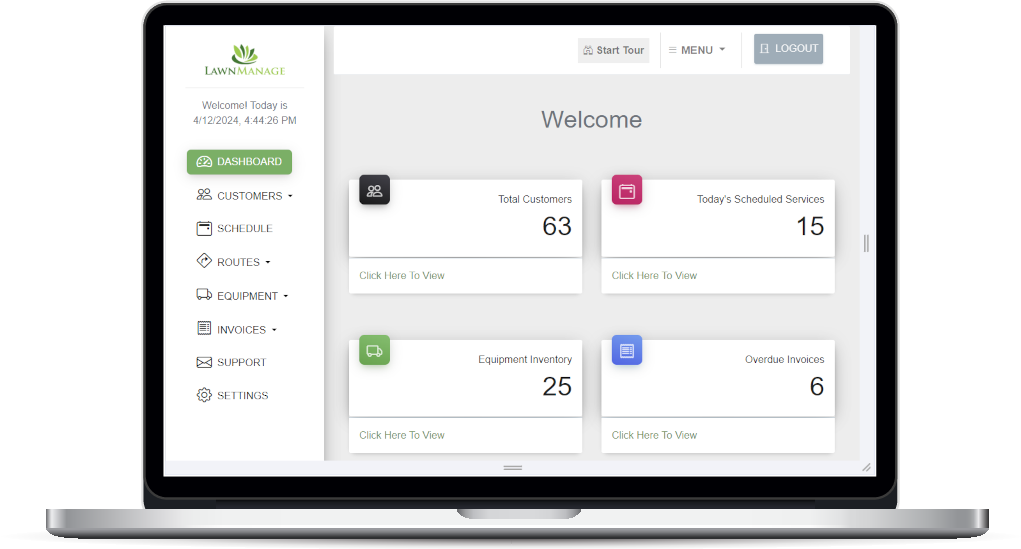screenshot of LawnManage