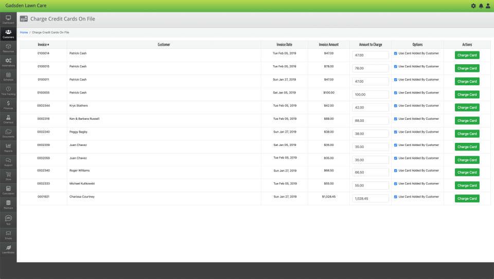 screenshot of LawnPro