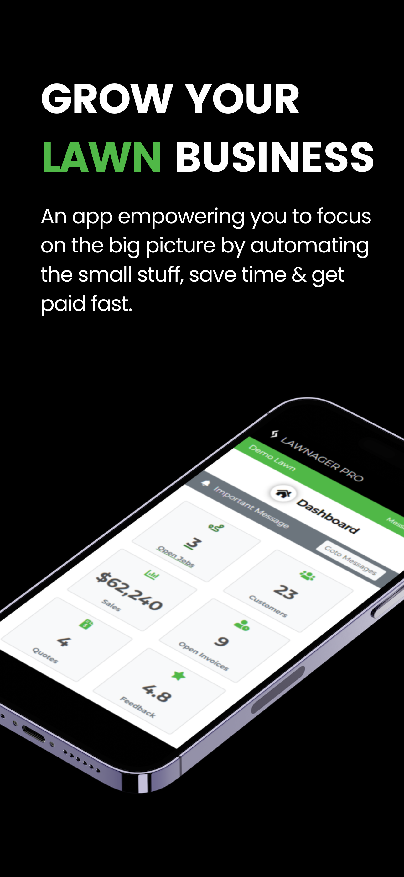 screenshot of Lawnager