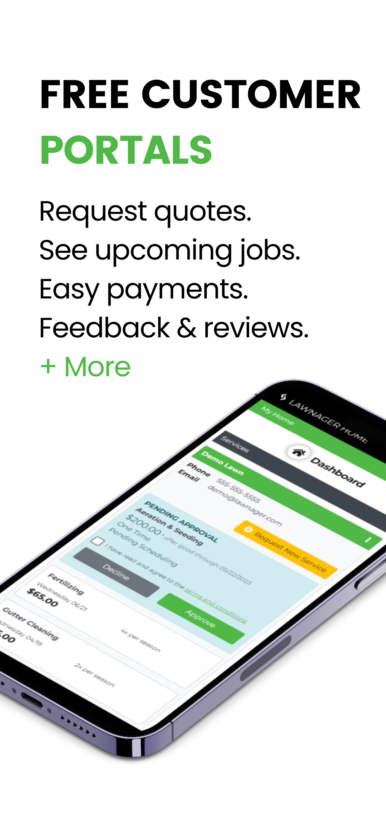 screenshot of Lawnager