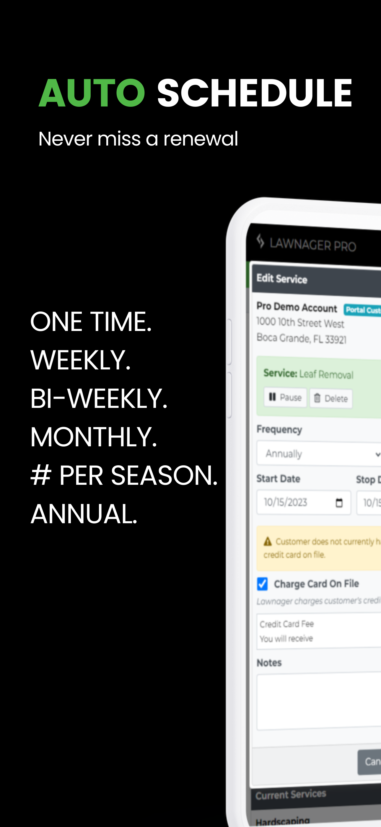 screenshot of Lawnager