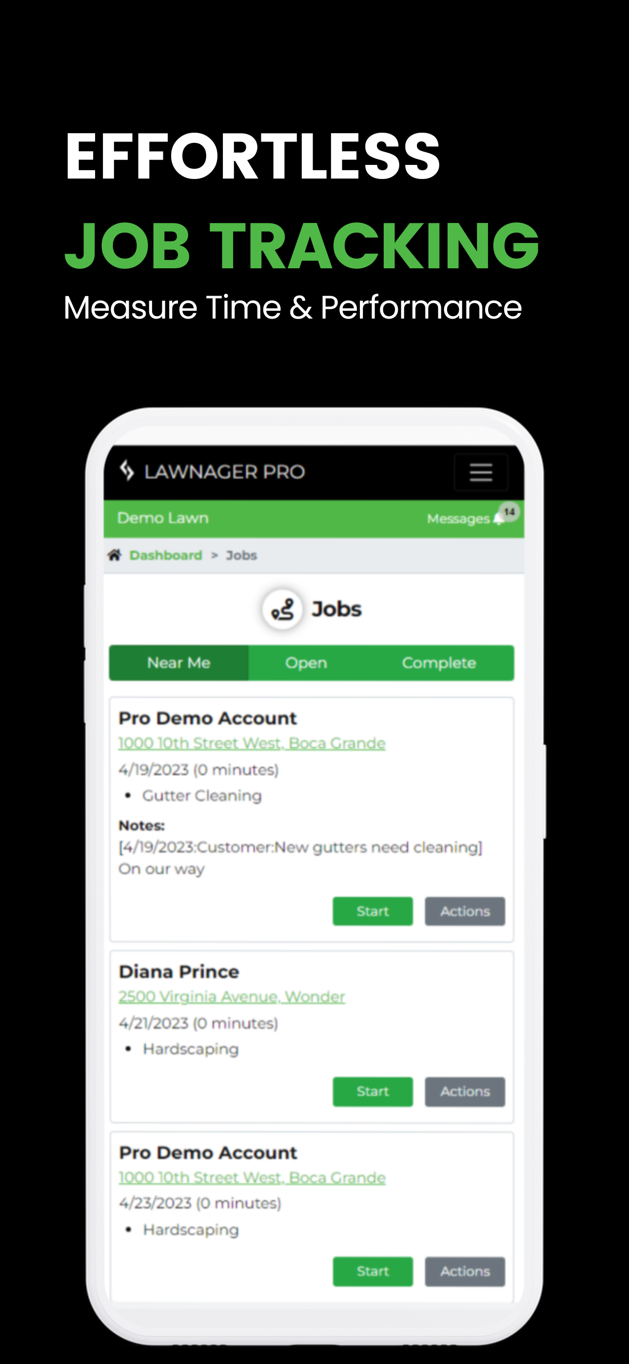 screenshot of Lawnager