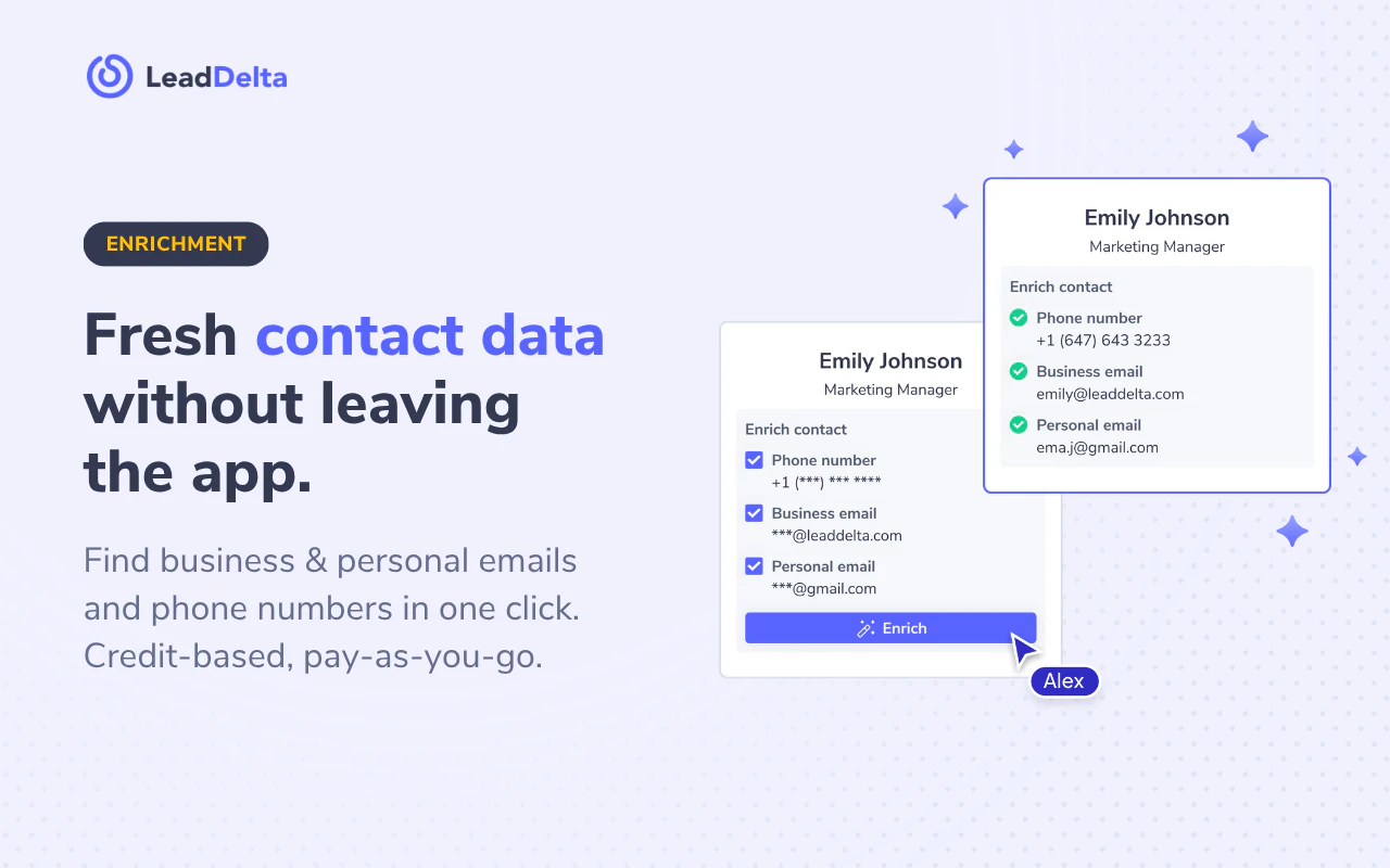 screenshot of LeadDelta