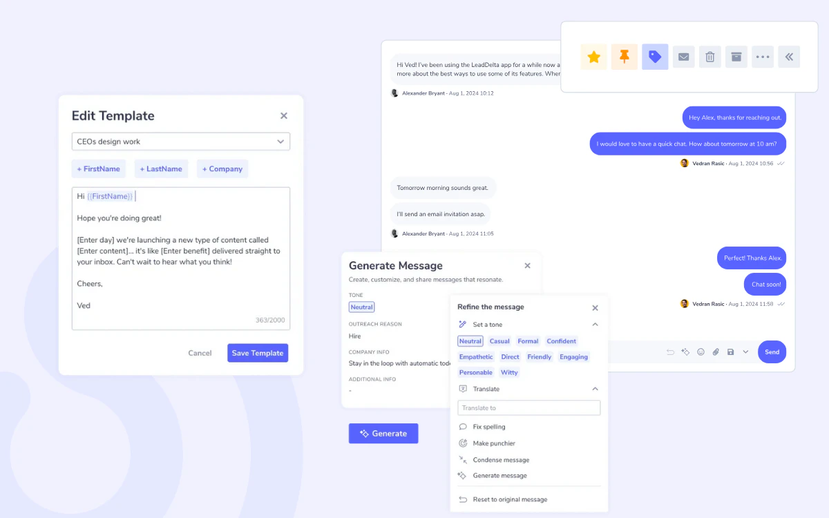screenshot of LeadDelta