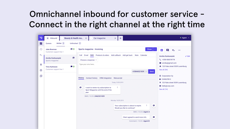 screenshot of LeadDesk