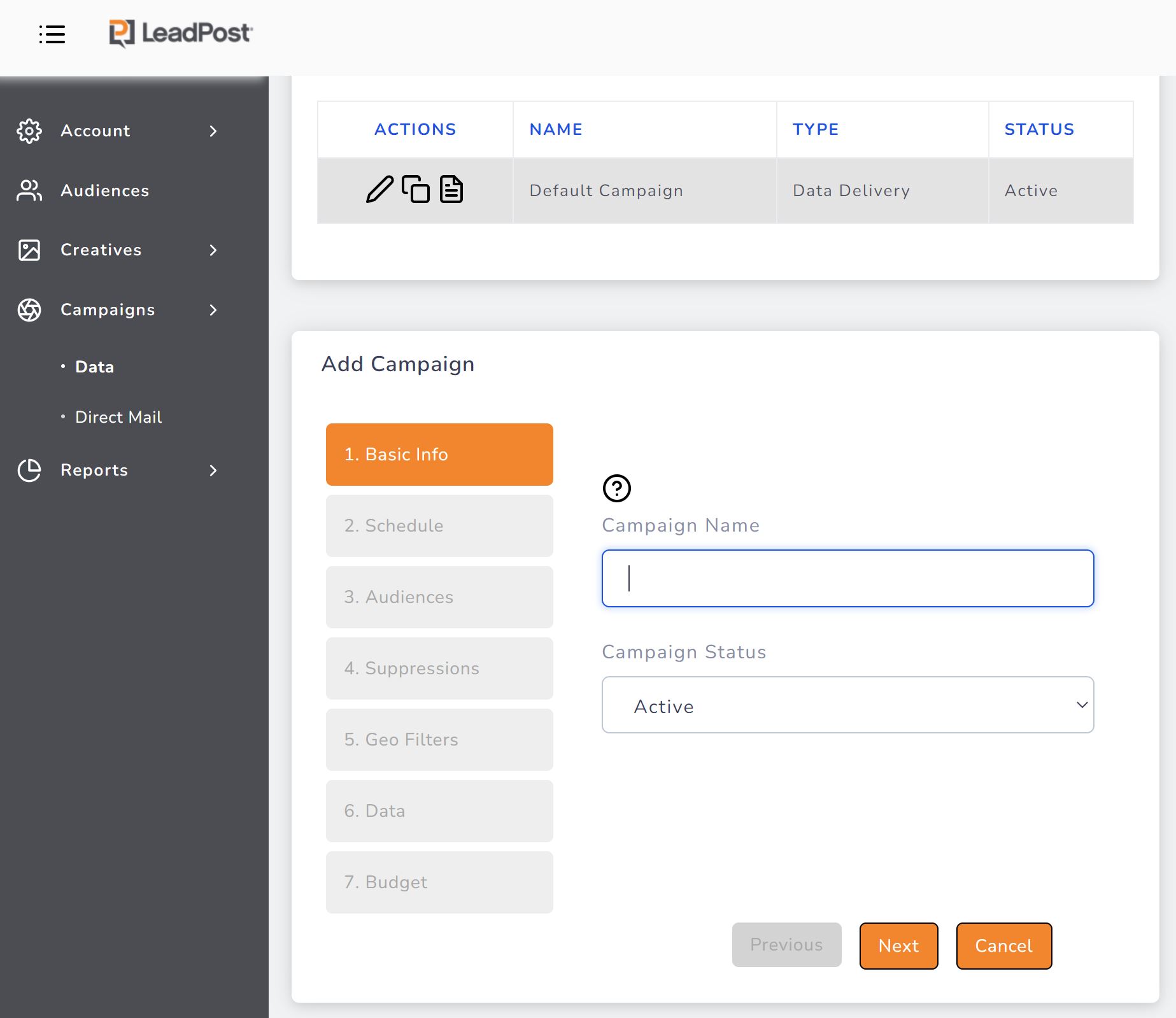 screenshot of LeadPost