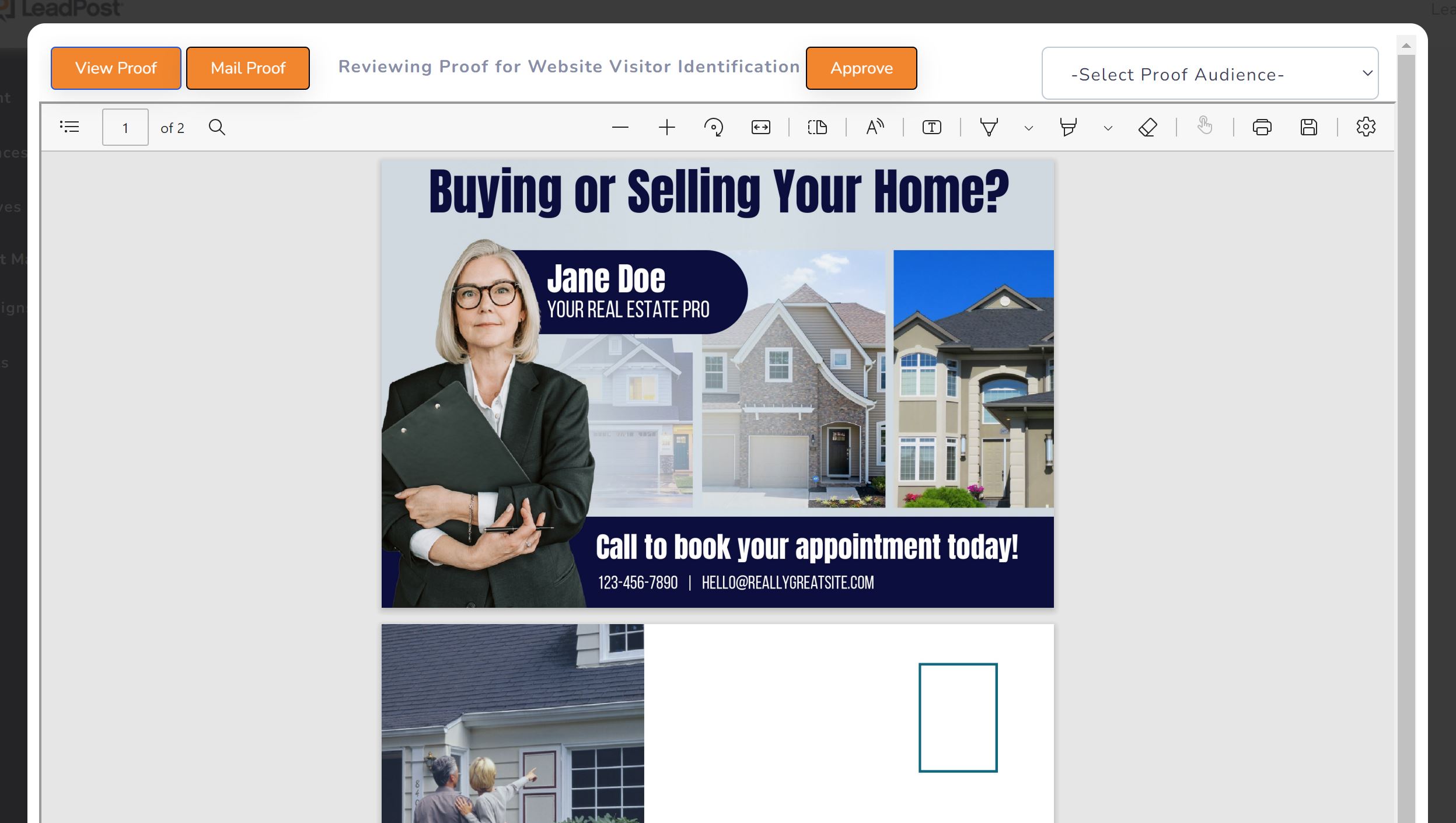 screenshot of LeadPost