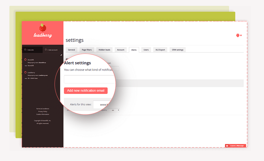 screenshot of Leadberry